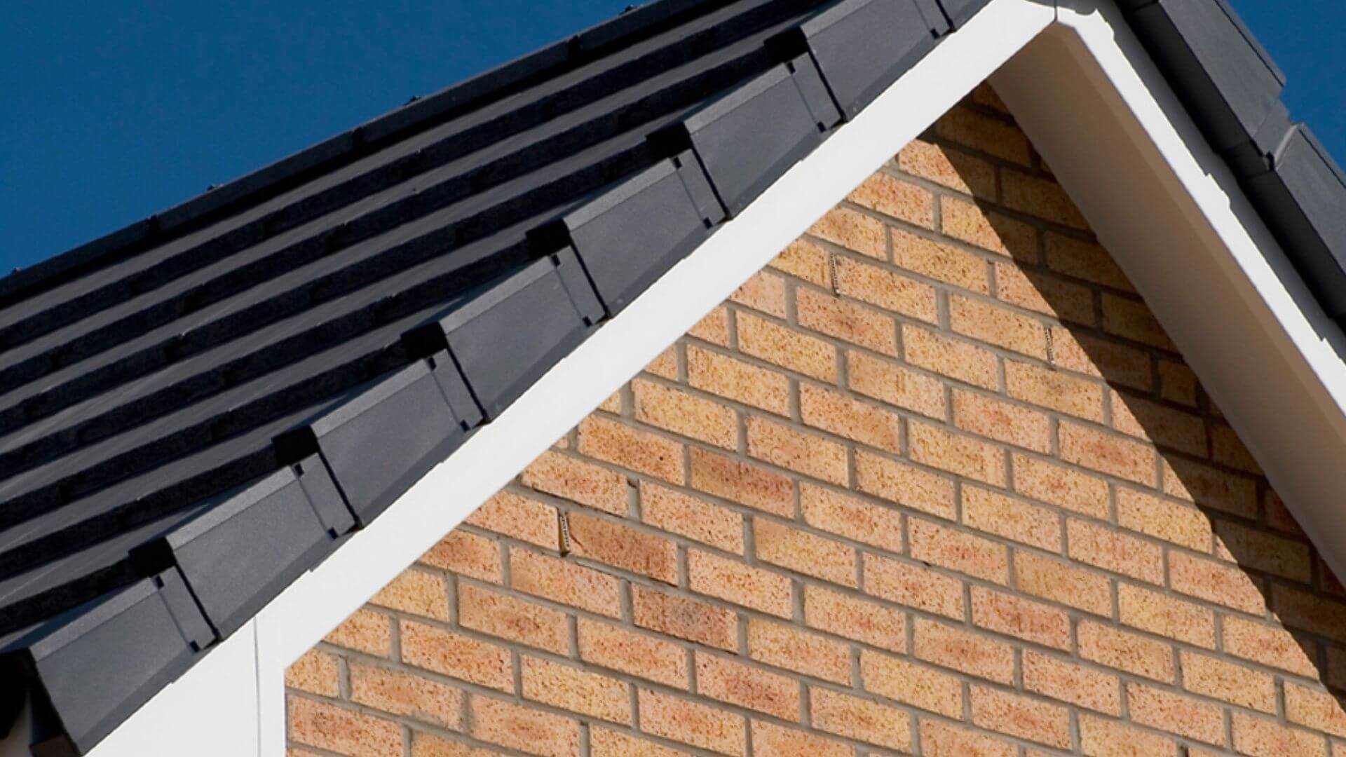 Soffits, fascias and roofline on a house